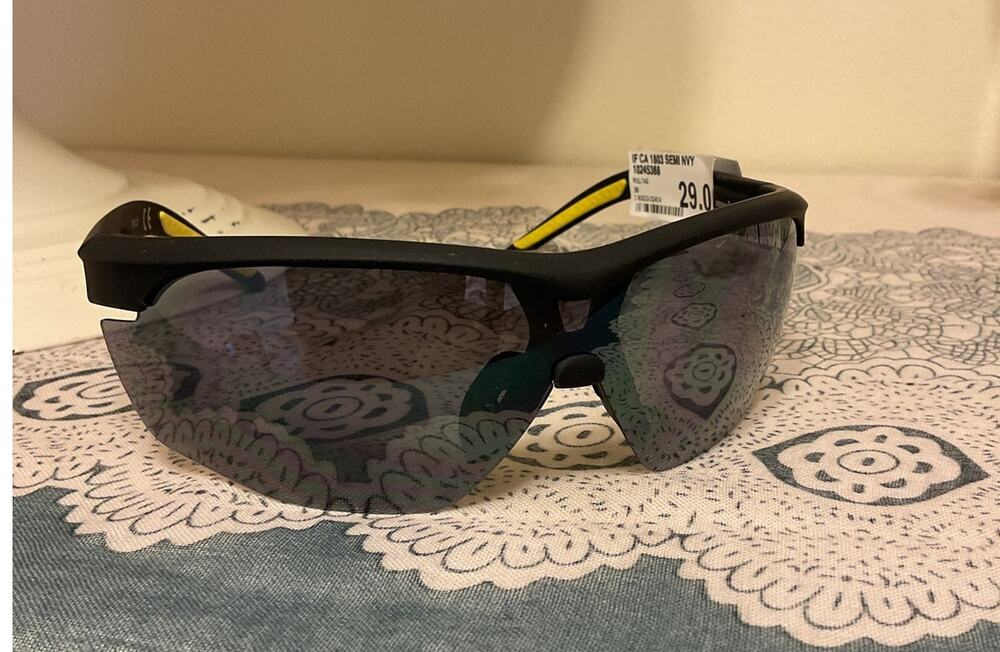 NWT Foster Grant IRONMAN Sunglasses Wrap Black